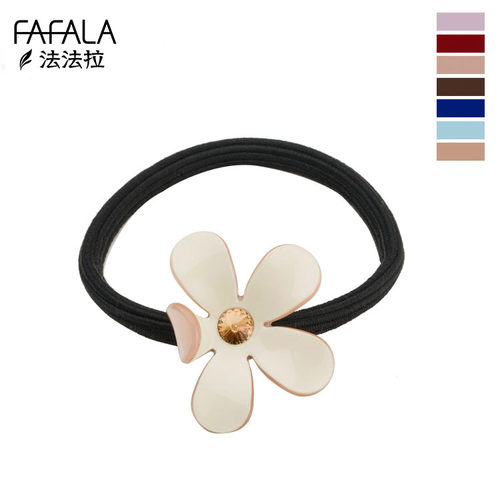 小花佩妮折弯发绳水钻橡皮筋