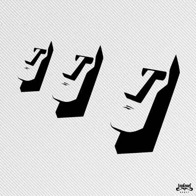 镂空车贴复活节岛石像TLP行李箱