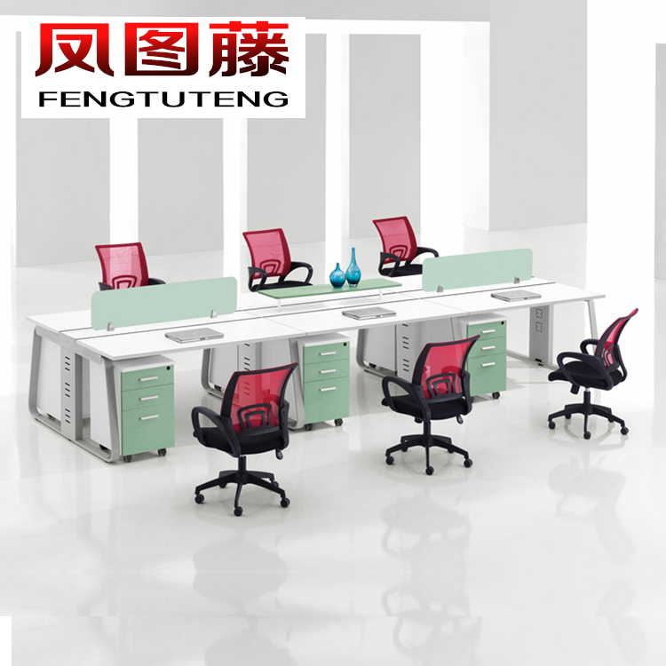 凤图藤公司简易办公家具6人位钢木职员桌电脑桌办公桌 员工位简约|msdalam kategori Perniagaan/perabot pejabat, perabot pejabat, Complete Furniture Office - dari Buy2taobao.com untuk memberikan perkhidmatan ejen Taobao profesional membeli