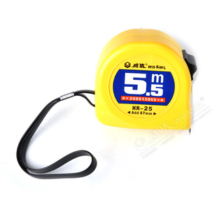 威达双面色带卷尺钢卷尺木工米尺 塑壳迷你量尺绘图尺 威力工具