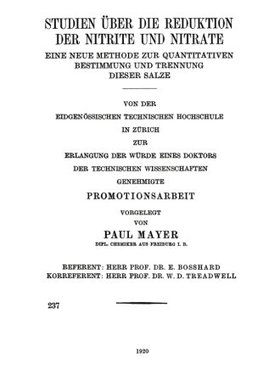 【预订】Studien Uber Die Reduktion Der Nitri...