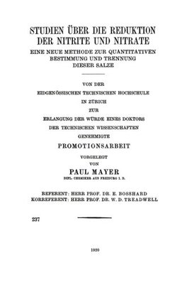 【预订】Studien Uber Die Reduktion Der Nitri...
