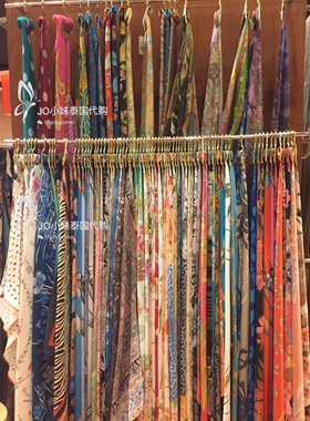 JO小妹泰国专柜代购 Jim Thompson 女士泰丝丝巾 大方巾 83x83cm