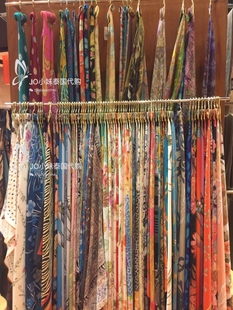 JO小妹泰国专柜代购 Jim Thompson 女士泰丝丝巾 大方巾 83x83cm