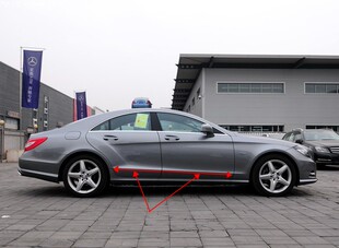 适用于奔驰CLS260CLS320CLS350 400改装车门防撞装饰亮条车身饰条