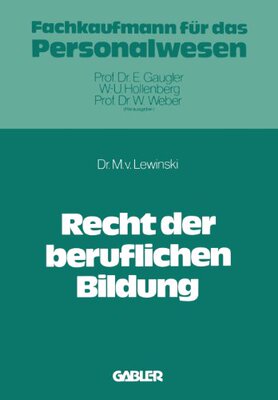 【预售】Recht Der Beruflichen Bildung