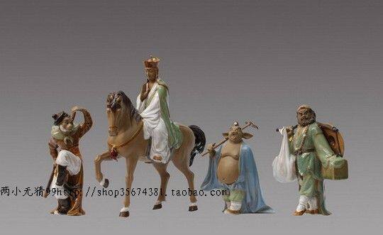 陶瓷石湾公仔西游记工艺品