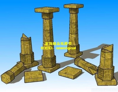 城堡 残垣断壁 建筑废墟 房屋残骸 军事建筑 古代战争场景 模型