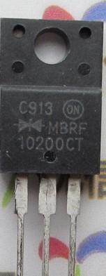 【原装拆机】MBRF10200CT MBR10200 肖特基 10A 200V 塑封 三极管