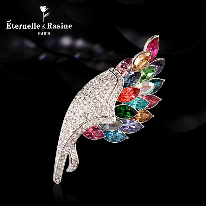 Broche femme ETERNELLE en cristal autrichien - Ref 1172026 Image 1