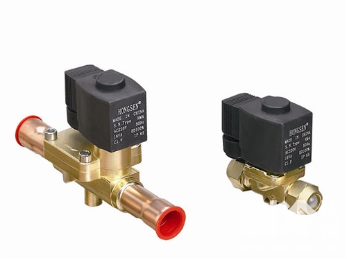 鸿森HONG SEN电磁阀1078-6/19mm3/4焊口6分冷库制冷电磁阀