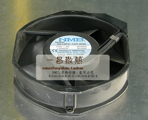 5915PC-12T-B30 AC115V 原装美蓓亚NMB 172*150*38MM铝框交流风扇