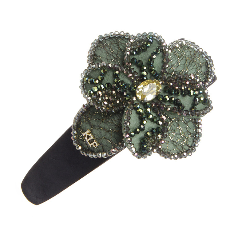 复古宫廷风水晶金属丝镂空发箍