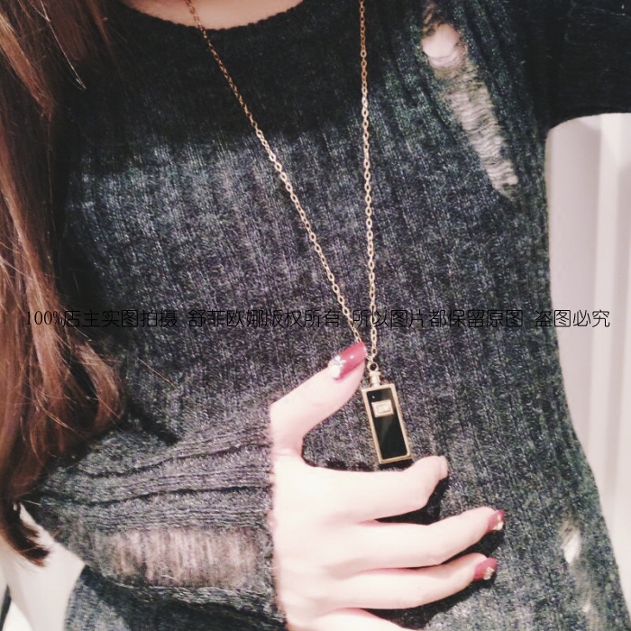 Korean boutique Titanium Rose Gold Perfume Bottle Necklace Female models sweater chain have more cash than can be accounted for Europe and America Popular With accessoriesin the Accessories/Fashion Jewelry, Necklace  category - from Buy2taobao.com to provide professional Taobao agent buy service