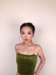 【包邮】Go Girl GoUN1F平口细带短款高腰露脐丝绒吊带背心DS7020