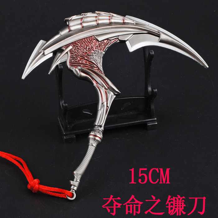 cf 雷神黑龙王者英雄枪 夺命之镰 战龙尼泊尔合金模型30cm 未开刃