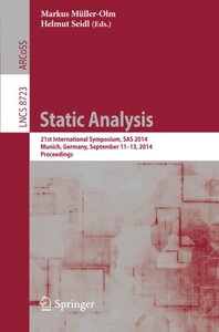 【预售】Static Analysis: 21st International Symposium,...