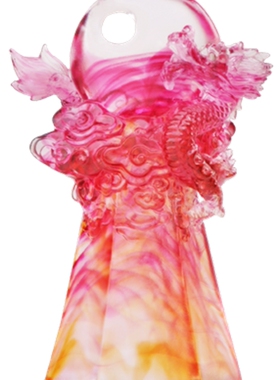 YL古法琉璃摆件M-013JH如日中天书房 办公室送领导老师朋友收藏