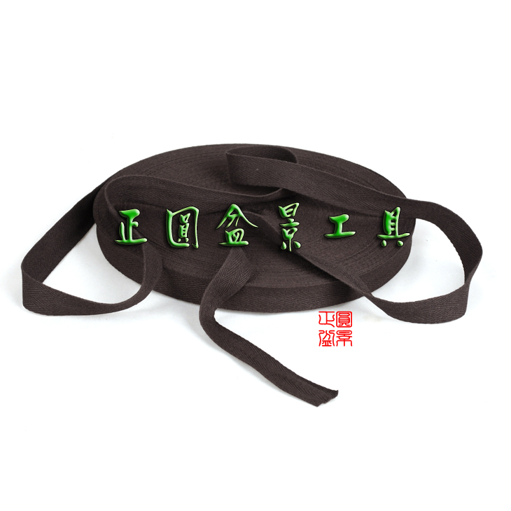 树枝缠绕棉布带 盆景棉布条 造型拿弯  棉绳 树杆缠绕带-棕色2cm