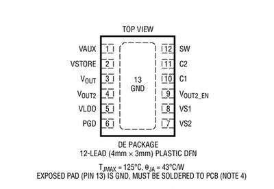 进口原装 LTC3108EDE-1 LTC3108IDE-1 LTC3108-1 DFN 现货可直拍