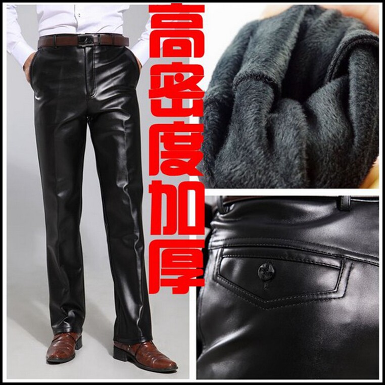 Pantalon cuir homme droit pour hiver - Ref 1478801 Image 1