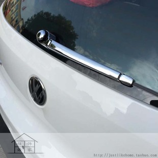 10-15款新途观 专用镀铬后雨刮盖装饰贴 汽车后窗雨刷改装亮条贴