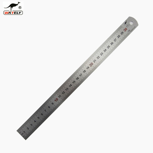 威特力加厚1/2不锈钢直尺