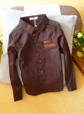 因否in.fkids正品 特价包邮春款新款韩版童装 男童休闲长袖衬衫