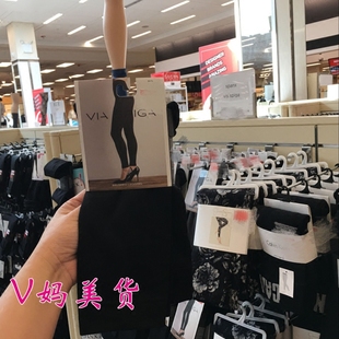 打底裤 现货 美腿显瘦春秋黑色九分连裤 SPIGA加绒打底裤 美国VIA