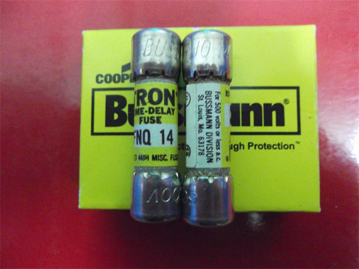 FNQ 14 延时熔断器保险丝 陶瓷10X38美国BUSSMANN正品 14A 500V