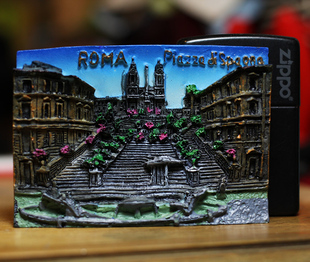 意大利ROMA罗马西班牙广场破船喷泉罗马假日冰箱贴