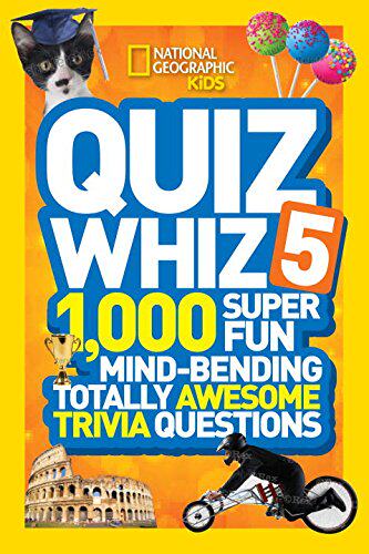 【预售】national geographic kids quiz whiz 5: 1,000 super.