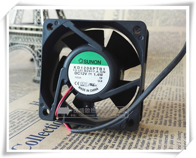 原装SUNON建准 6cm 6025双滚珠散热风扇 12V 1.4W KD1206PTB1 2线