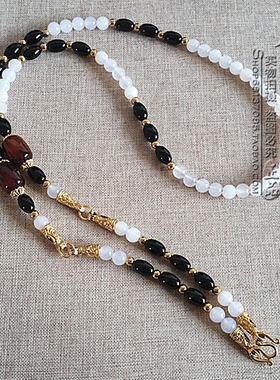 白玛瑙其他款式毛衣项链可定制