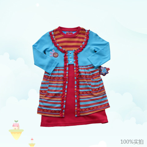 Sigikid大童服装女童长袖连衣裙 纯棉舒适时尚 秋冬新品上市