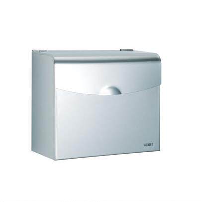 雅之杰正品304不锈钢纸巾盒 草纸盒方纸巾盒纸巾架厕纸盒TD-8339