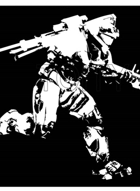经典射击游戏光晕Halo Master Chief 士官长贴画网吧贴纸玻璃贴