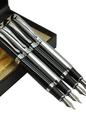 冲钻~金豪jinhao X 750 铱金笔钢笔 全钢黑亮磨砂 3色可选