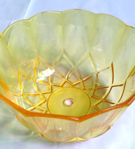 花盘 金黄色透明花盘 浅口花盘 聚苯乙烯材质花盘