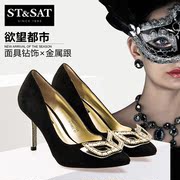 2015 new Sheepskin St&Sat/Saturday pointed mask of asakuchi high heel women shoes SS51115507