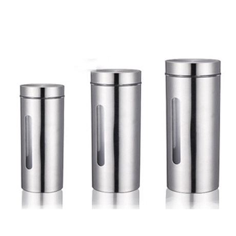 咖啡豆密封罐 304不锈钢厨房储物罐 杂粮干货罐奶粉茶叶罐收纳罐