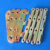 隐形床插 6寸床铰链床五金连接件 床五金配件 床挂床扣家具连接件