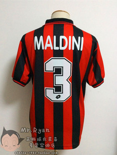 【97-98 AC米兰 主场球衣 3号 马尔蒂尼 / 20号 博班 架内多选】