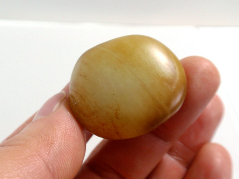 纯天然新疆和田玉籽料青白玉金皮籽料9-1