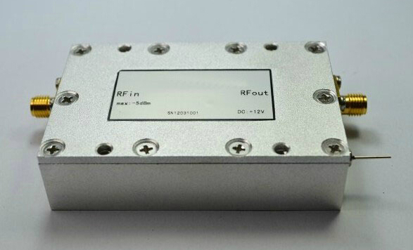 100MHz-6GHz 31.5dB 23dBm SMA 微波高频宽带中功率放大器