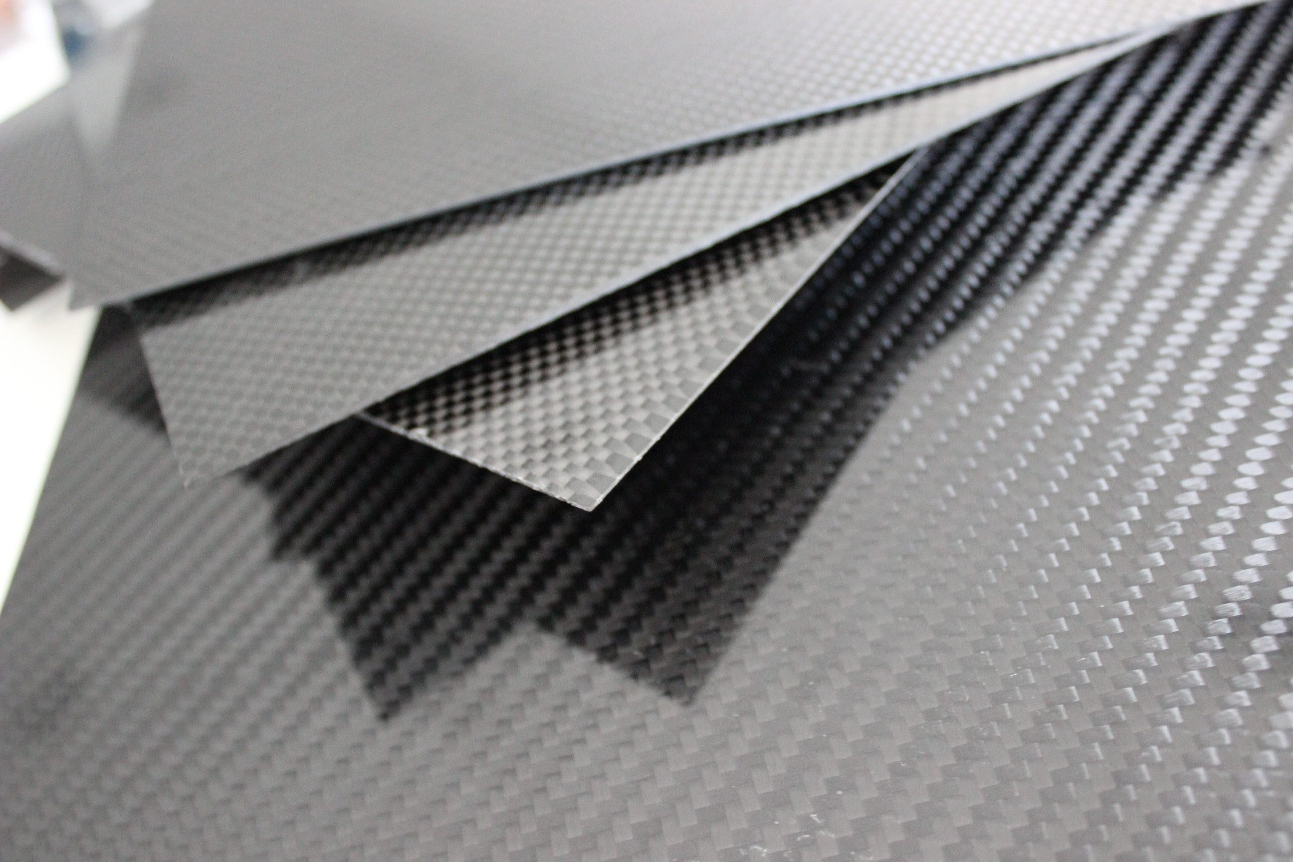 2pcs 500*500*0.5mm 3k 全碳纤维板 碳素板 碳纤板材 航模材料板