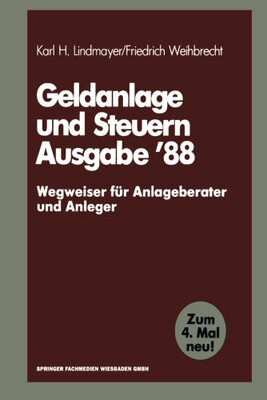 【预售】Geldanlage Und Steuern '88