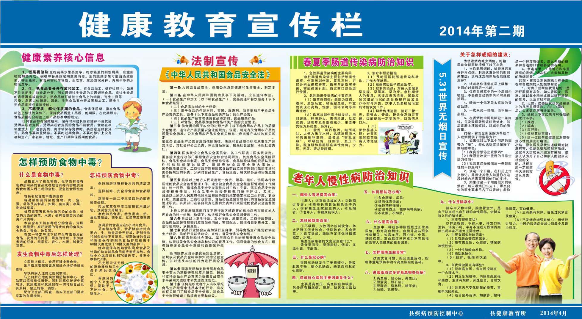 735海报印制展板写真喷绘贴纸896老年人健康教育知识宣传栏