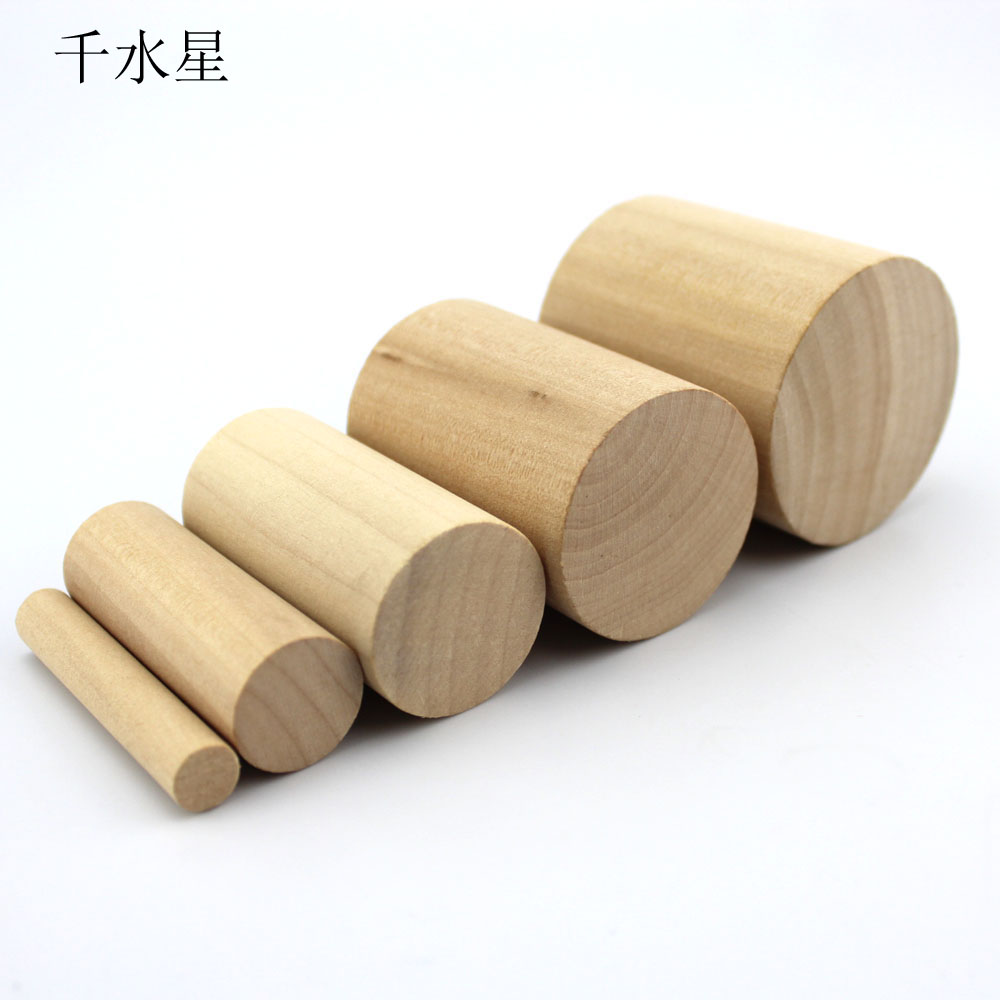diy圆木柱子幼儿园手工模型材料