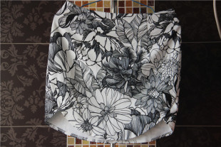 欧美优雅外贸大牌原单尾货女夏装 白色大花半身裙子